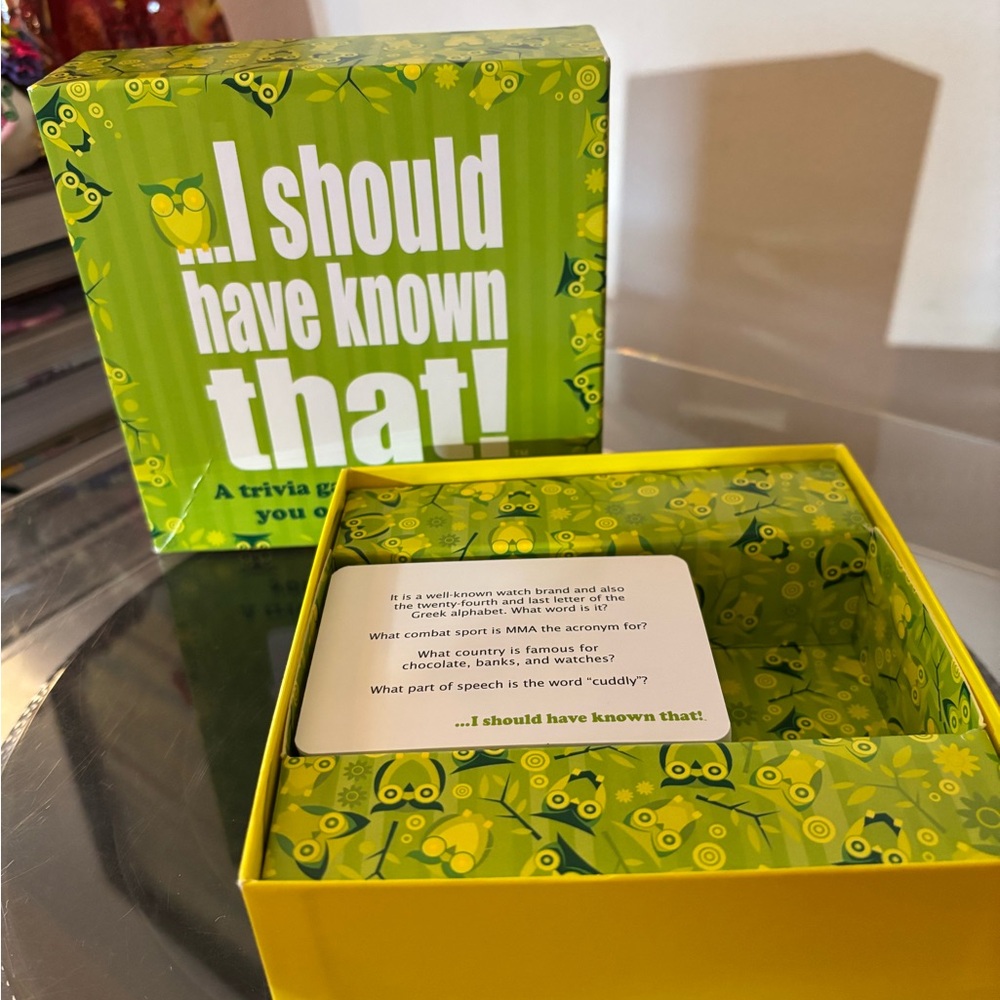 I Should Have Known That - a Trivia Game About Things You Ought to Know